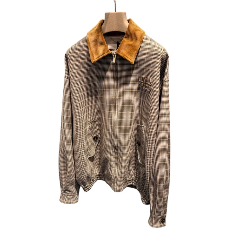 Miu Miu Checked double weave blouson jacket It36 - Picture 5 of 10